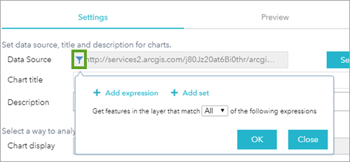 Filter data Filter data